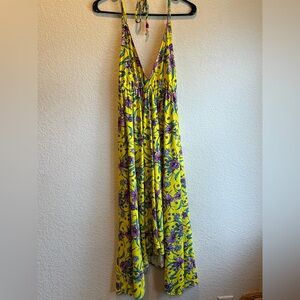 Jessica Simpson Yellow Floral Maxi Dress